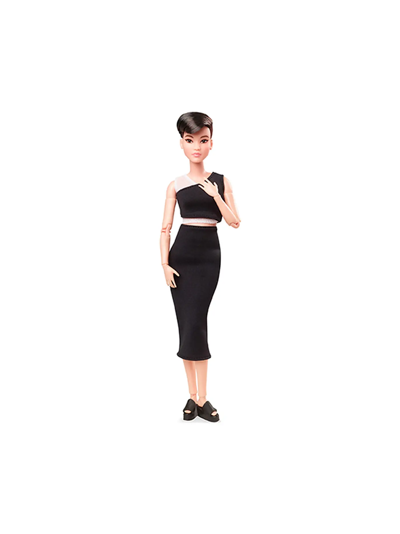 MATTEL | Barbie Signature Barbie Looks Puppe: Petite (kurze schwarze Haare) | 